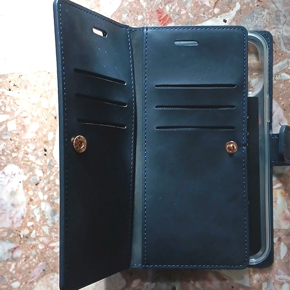 NWT iPhone 12 Diary/Wallet Case Navy - Picture 9 of 12